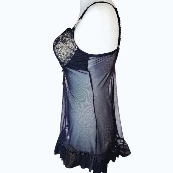 Popsi Sheer Lace‎ Babydoll Lingerie - Size Small - Picture 2 of 8